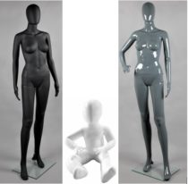 Манекены ростовые безликие