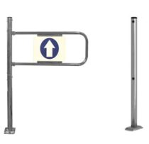 Механические ворота, столбики ограждения