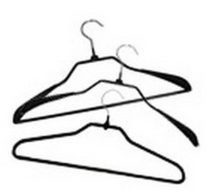 Вешалки (плечики) металлические обрезиненные